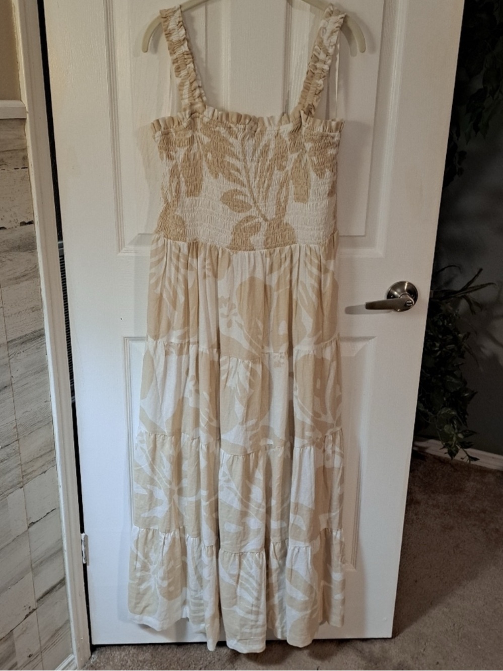 BNWOT GAP Smocked Tiered Maxi Dress